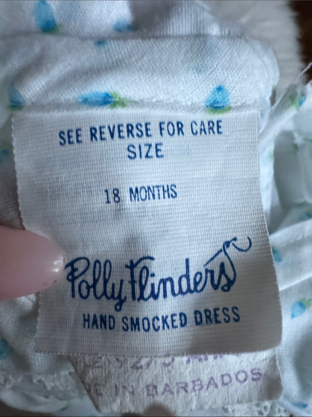 POLY FLINDERS VINTAGE 18 months Dress